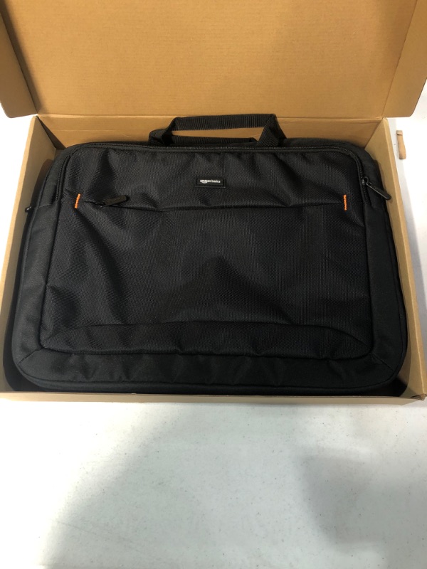 Photo 2 of Amazon Basics 17.3-Inch Laptop Case Bag BLACK