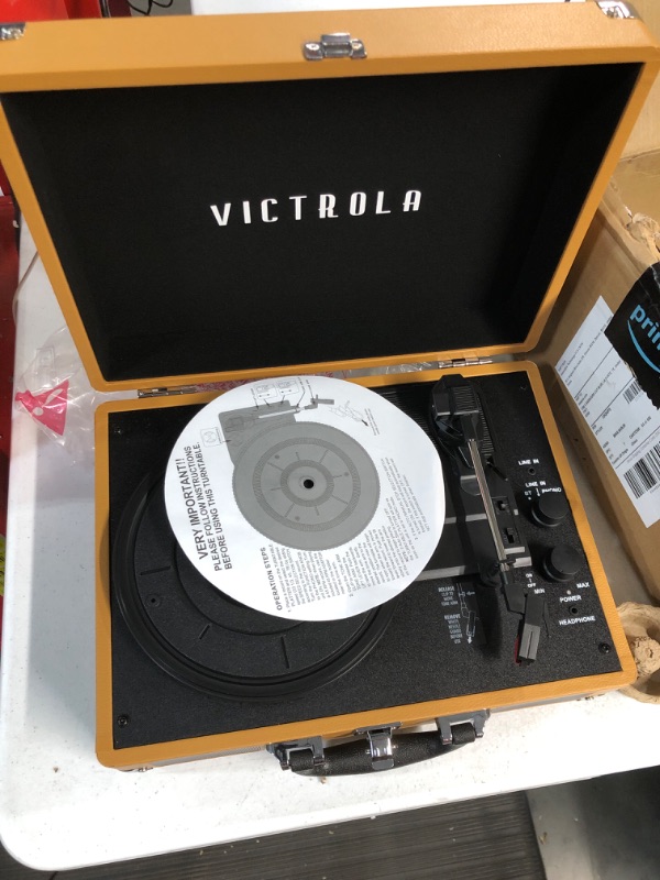 Photo 2 of Victrola Vintage 3-Speed Bluetooth Portable Suitcase Record Player