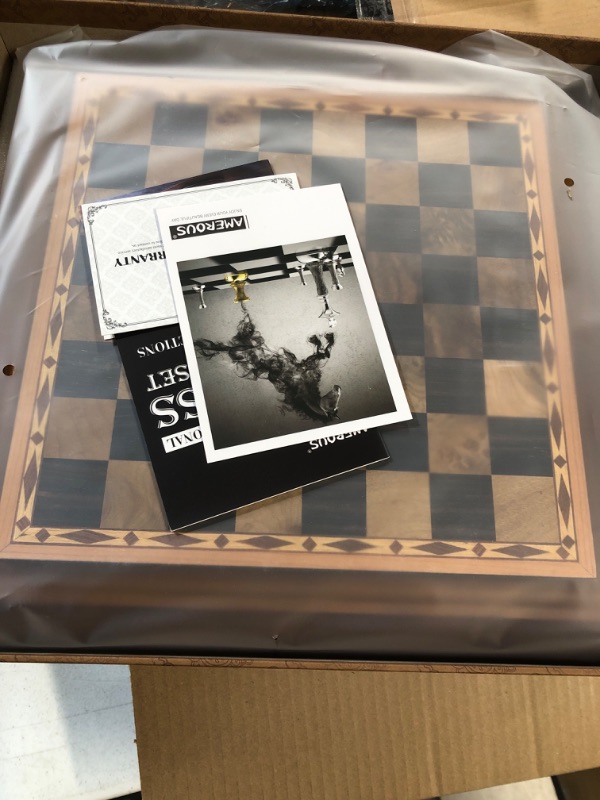 Photo 3 of AMEROUS 15'' Magnetic Wooden Chess Set -