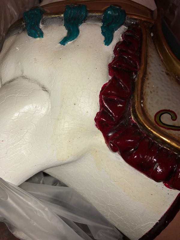 Photo 3 of -USED-Design Toscano Victorian Carousel Pony Rocking Horse Statue