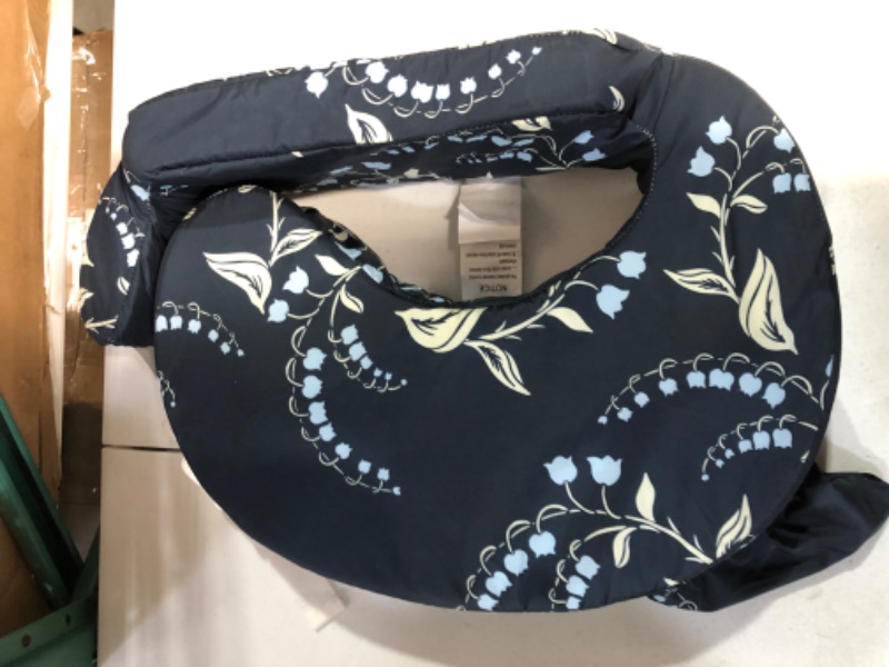 Photo 2 of -USED-My Brest Friend Original Nursing Pillow for Breastfeeding, Nursing and Posture Support with Pocket and Removable Slipcover, Navy Bluebells