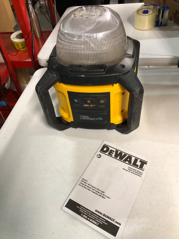 Photo 2 of -USED(SEE NOTES)-DEWALT 20V MAX* LED Work Light, Tool Only (DCL074)