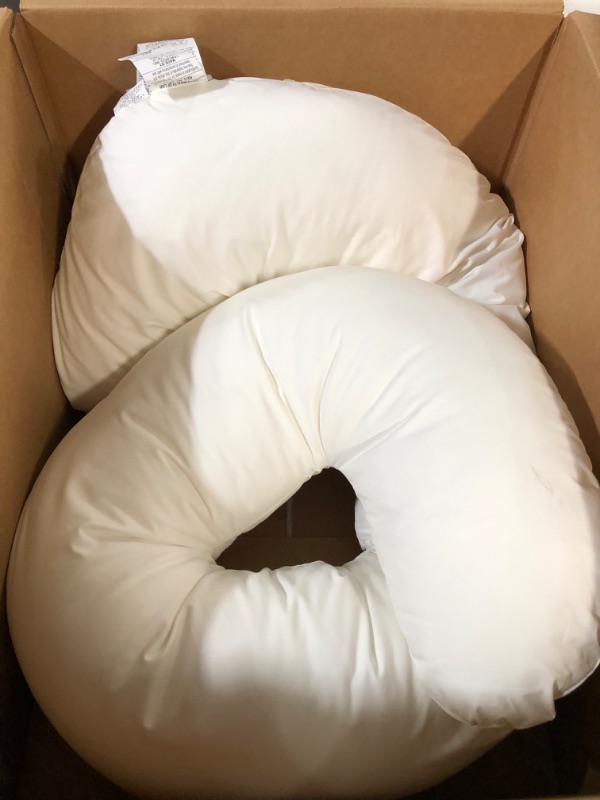 Photo 2 of -USED-Leachco Back 'N Belly Pregnancy/Maternity Contoured Body Pillow, Ivory , 55x33x8.5 Inch (Pack of 1) Ivory Original