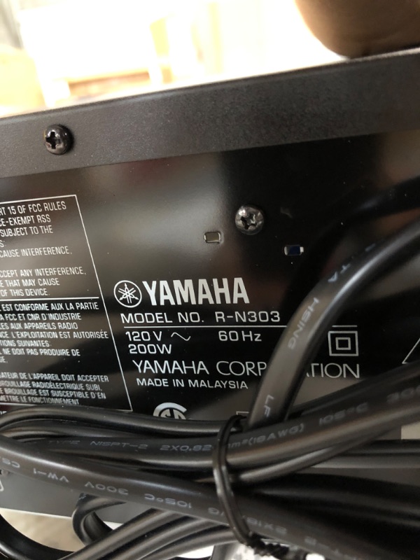 Photo 4 of YAMAHA R-N303BL Stereo Receiver with Wi-Fi, Bluetooth & Phono