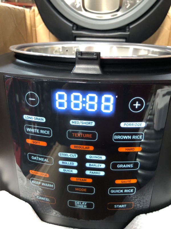 Photo 4 of * tested * turns on * 
COSORI Rice Cooker 10 Cup Uncooked Rice Maker with 18 Cooking Functions, 