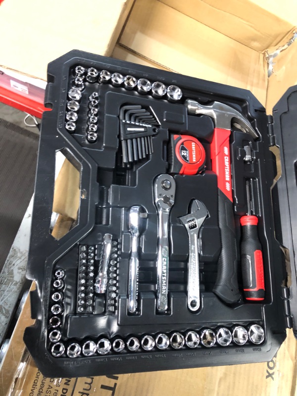 Photo 3 of Craftsman Home Tool Kit / Mechanics Tools Kit 102-Piece (cmmt99448)