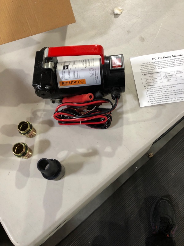 Photo 2 of BLACKHORSE-RACING 12V DC Portable Electric DIESEL Fuel Transfer Pump 