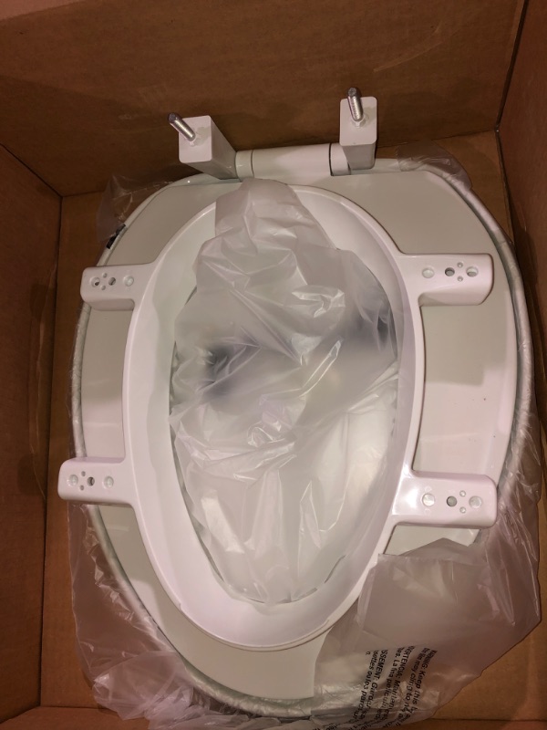 Photo 2 of ***SEAT ONLY*** Bemis 7YE85320TSS 000 New Larger Size Clean Shield 3" Raised Toilet Seat, Elongated, White