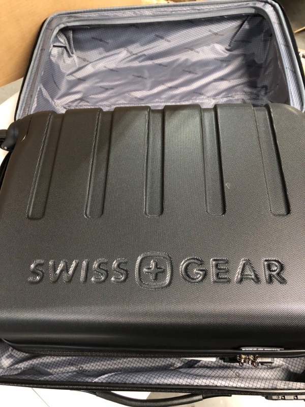 Photo 4 of **MISSINGPARTS** SwissGear 7366 Hardside Expandable Luggage with Spinner Wheels, Black