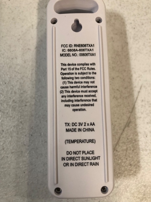 Photo 3 of AcuRite 06009RMA1 Replacement Temperature Sensor 06009RM / 606TX - Temperature Replacement