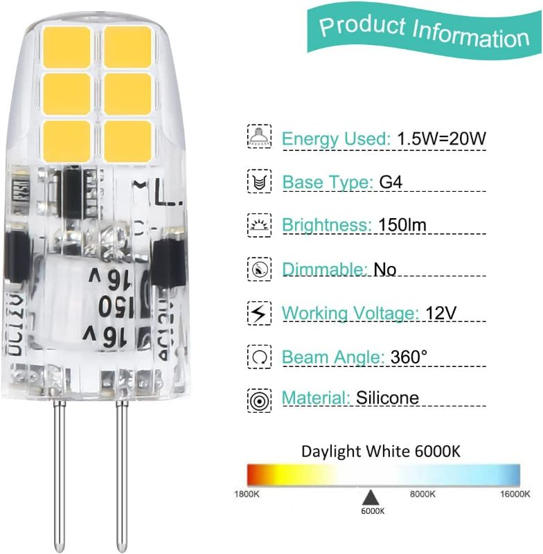 Photo 1 of Amazing power G4 Light Bulb, G4 LED Bulbs AC/DC 12V JC