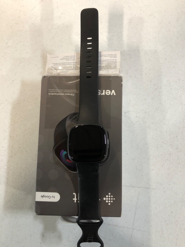 Photo 2 of Fitbit Versa 4 Fitness Smartwatch with Daily Readiness, GPS, 24/7 Heart Rate, 40+ Exercise Modes, Sleep Tracking and more, Black/Graphite