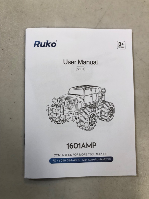 Photo 3 of **NEW/SEE NOTES** Ruko 1601AMP Amphibious RC Cars, Remote Control Waterproof Monster 