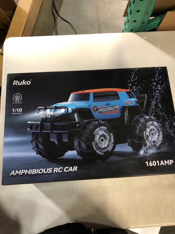 Photo 4 of **NEW/SEE NOTES** Ruko 1601AMP Amphibious RC Cars, Remote Control Waterproof Monster 