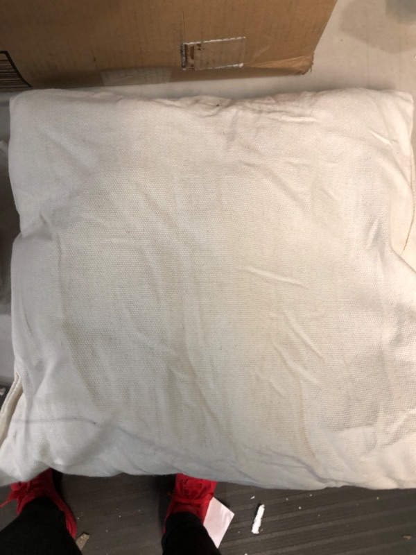 Photo 1 of **USED/SEE NOTES** Y- STOP Hammock Chair Hanging Rope Swing, Max 500 Lbs, (Beige) Natural 2 PILLOWS 