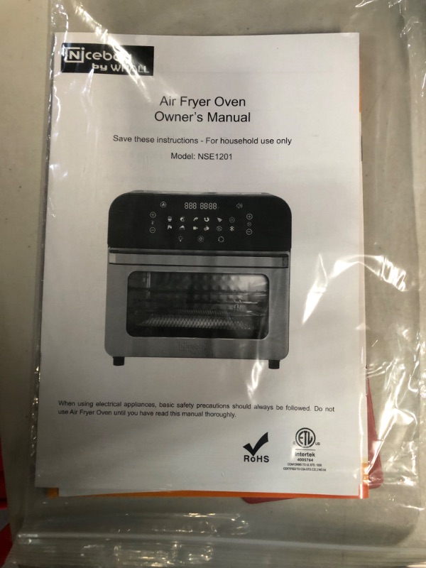 Photo 4 of **NEW/SEE NOTES** Air Fryer Oven,Whall 11.5QT 12-in-1 Air Fryer Convection Oven