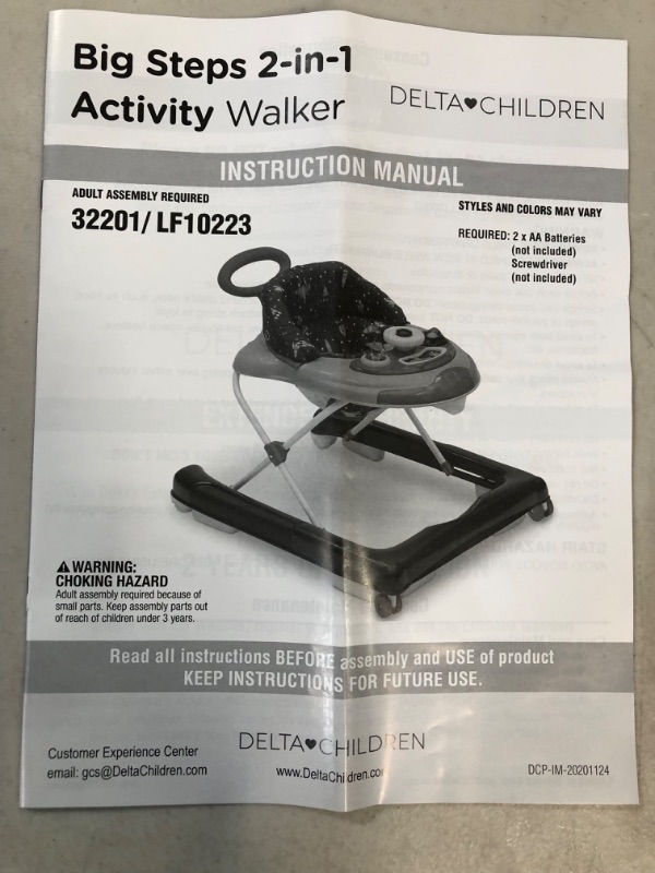 Photo 7 of **USED/SEE NOTES** Delta Children First Exploration 2-in-1 Activity Walker, Lift Off