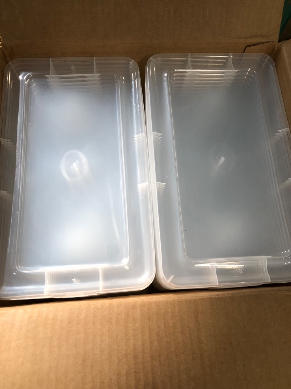 Photo 2 of **NEW** IRIS 5 Quart Clear Storage Box, 20 Pack