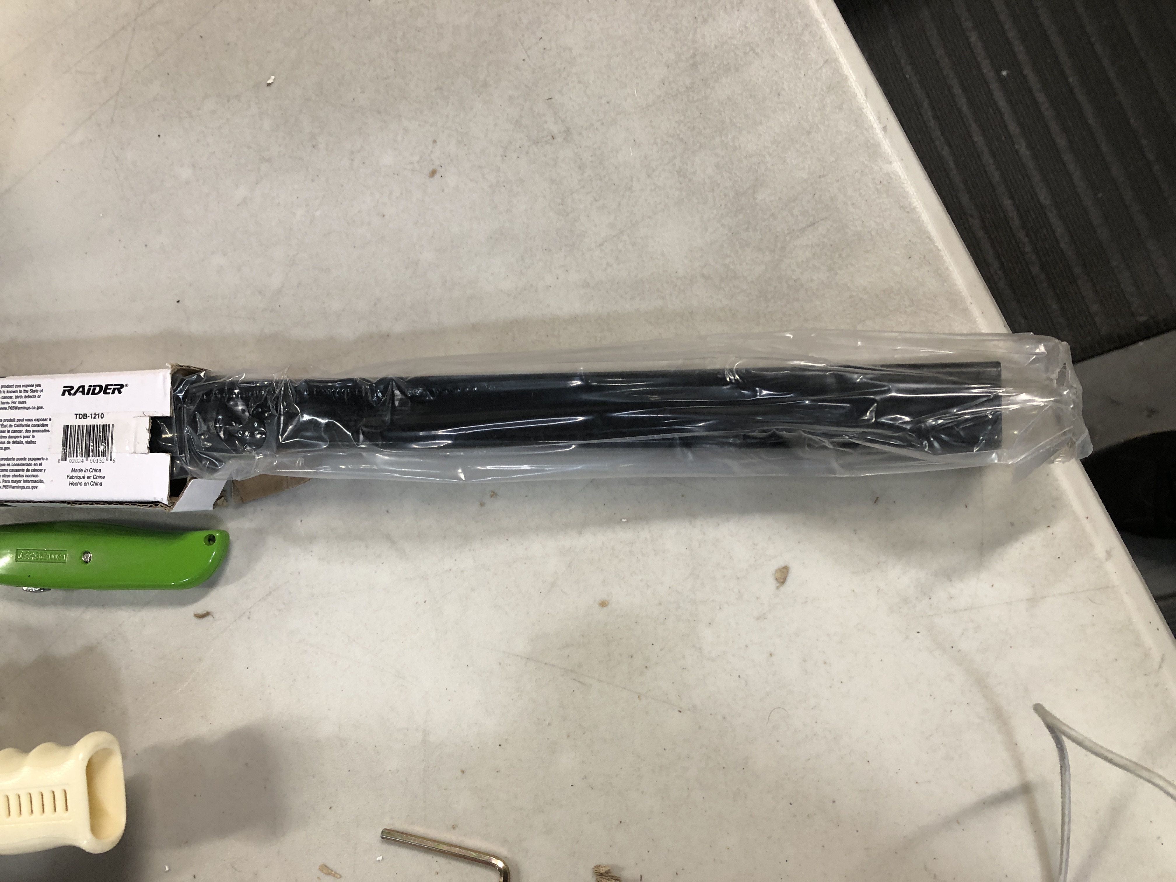 Photo 1 of Raider TDB-1210 1-1/4" Tie Down Bar for Snowmobile Trailer, Black