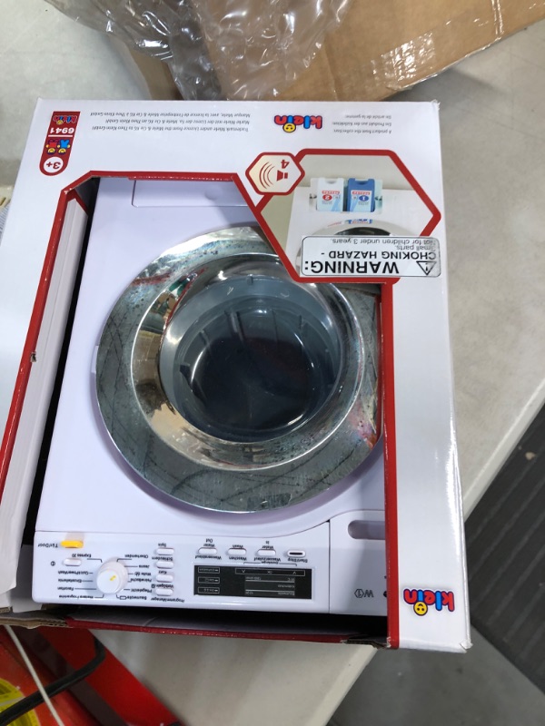 Photo 2 of **WEATHERED AND USED**
Theo Klein - Miele Washing Machine Premium Toys for Kids Ages 3 Years & Up , White Miele-Washing Machine