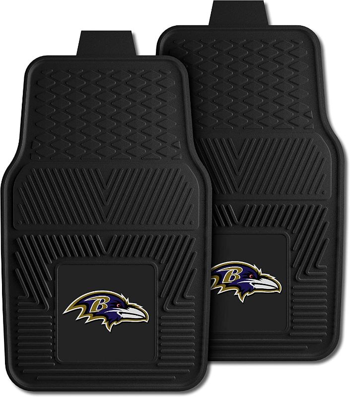 Photo 1 of Fanmats Baltimore Ravens Set of 4 Car Mats for Cars, SUV, Pickups