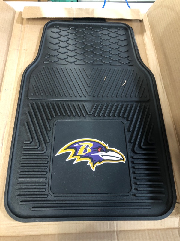 Photo 2 of Fanmats Baltimore Ravens Set of 4 Car Mats for Cars, SUV, Pickups