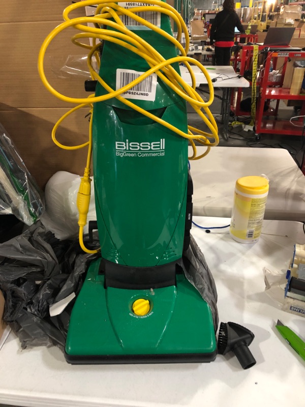 Photo 1 of *** DIRTY FROM PREVIOUS USE *** BISSELL BigGreen Commercial PowerForce Bagged Lightweight, Upright, Industrial, Vacuum Cleaner, BGU1451T