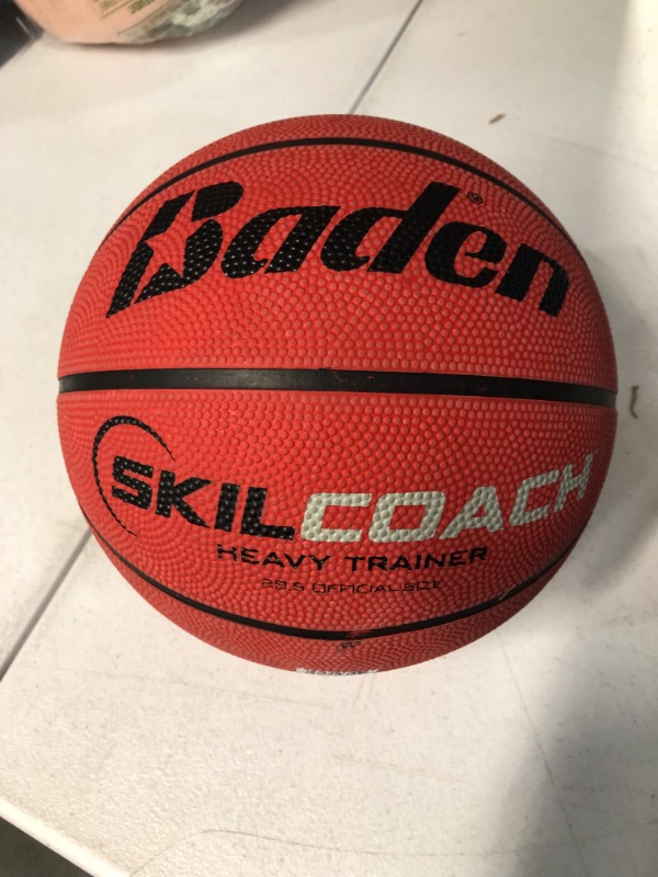 Photo 2 of Baden SkilCoach Heavy Trainer Rubber Basketball Red 28.5"