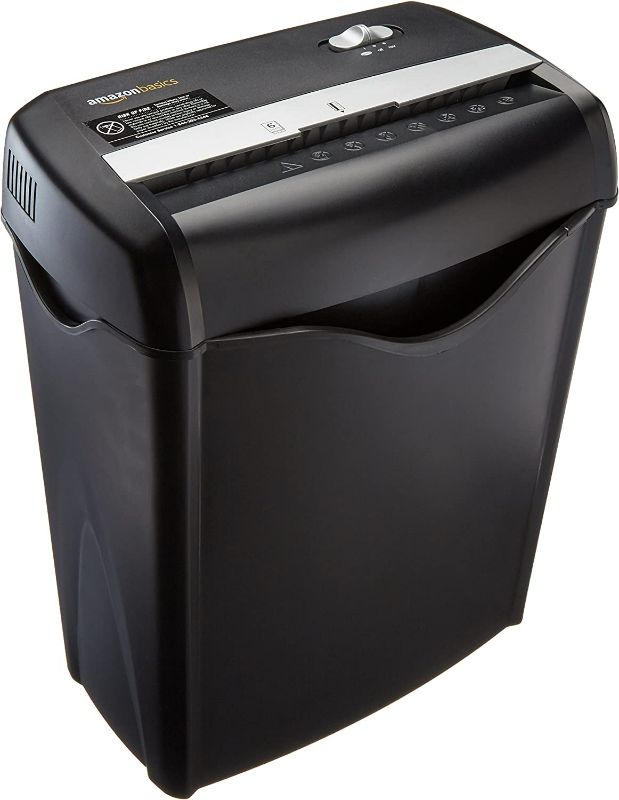 Photo 1 of **** USED ** Amazon Basics 6-Sheet Cross-Cut Paper and Credit Card Home Office Shredder