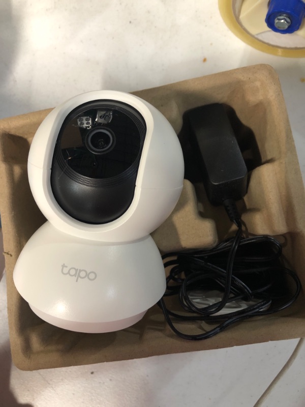 Photo 1 of TP-Link Tapo Pan/Tilt Security Camera for Baby Monitor, Pet Camera w/ Motion Detection, 1080P, 2-Way Audio, Night Vision, Cloud & SD Card Storage, Works with Alexa & Google Home (C200)