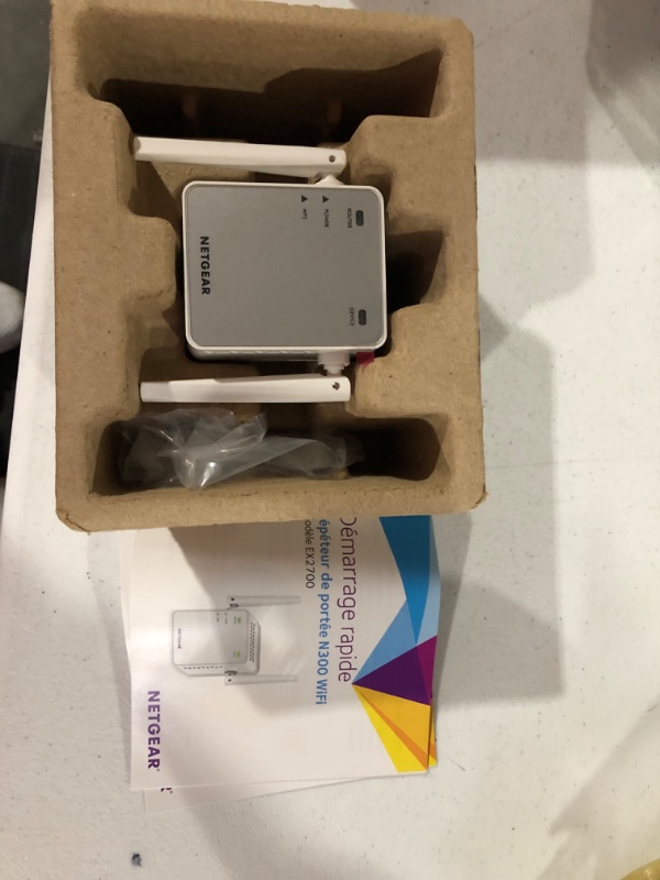 Photo 2 of NETGEAR Wi-Fi Range Extender EX2700 - Coverage Up to 800 Sq Ft and 10 devices with N300 Wireless Signal Booster & Repeater (Up to 300Mbps Speed), and Compact Wall Plug Design WiFi Extender N300