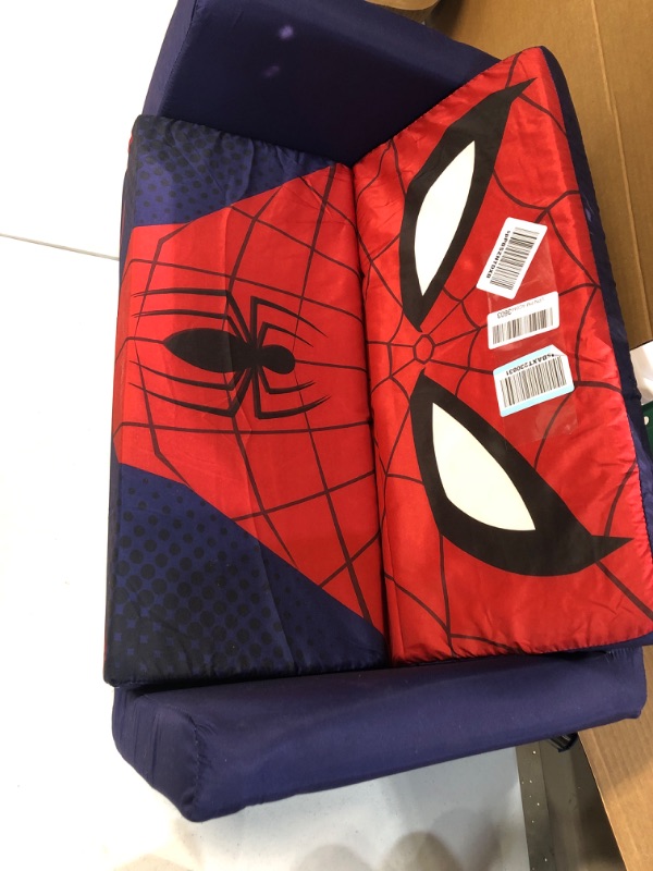 Photo 2 of Delta Children Cozee Flip-Out Sofa, Spider-Man