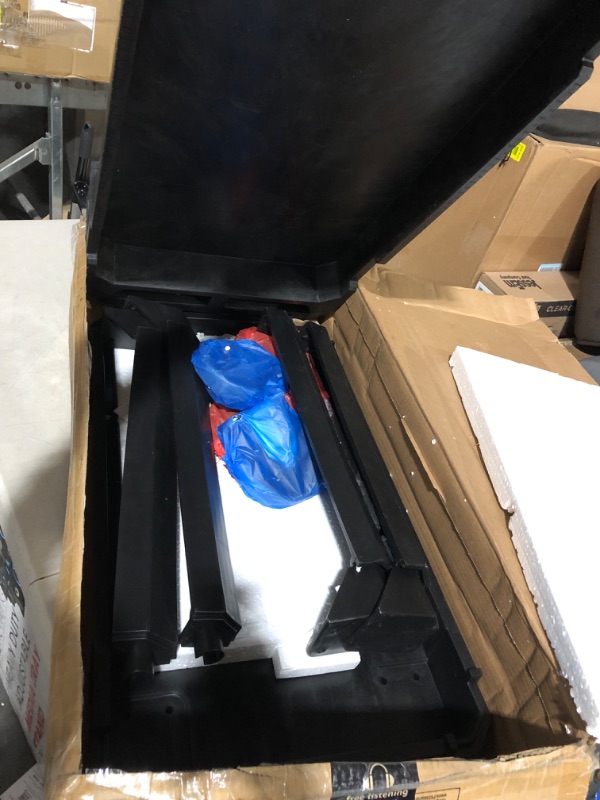 Photo 1 of *BOX PREV OPEN** Olympia Tools 2-Shelf Plastic Utility Cart - Supports Up to 500 lbs, 