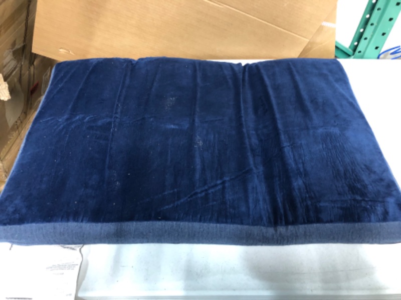 Photo 2 of 
Barkbox Memory Foam Platform Dog Bed | Plush Mattress for Orthopedic Joint Relief (Medium, blue)