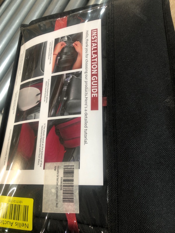 Photo 1 of *SEE NOTES* KVS Leather Car Seat Covers - BLACK