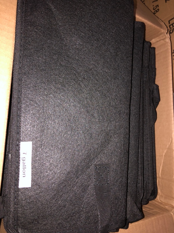Photo 1 of  15 Pack 7 Gallon Square Plant Grow Bags Thick Fabric Pots with Handles 