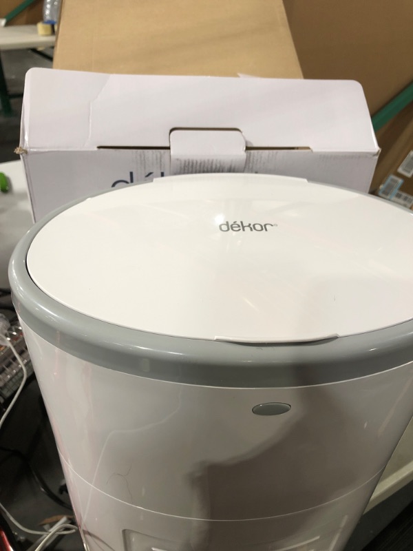 Photo 3 of Dekor Plus Hands-Free Diaper Pail | White 