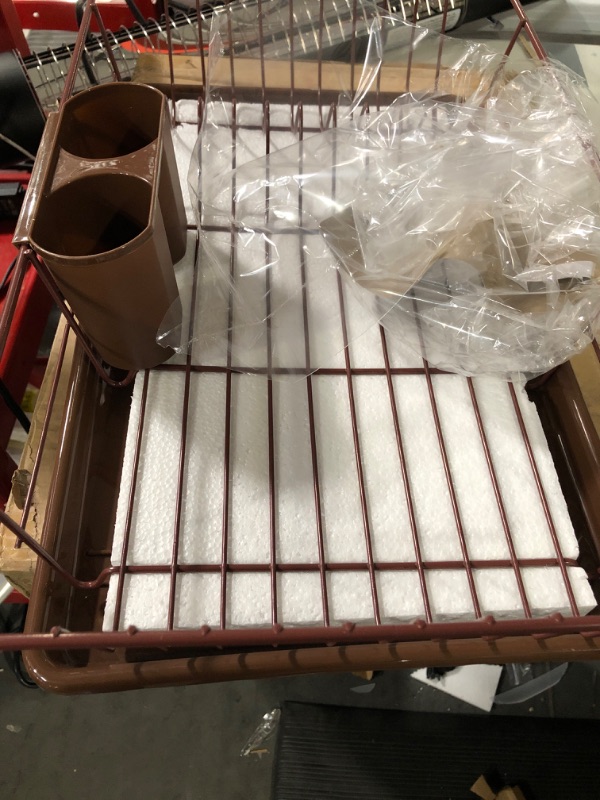 Photo 2 of  Dish Rack Drainer 3 Piece Set with Drying Board and utensil holder