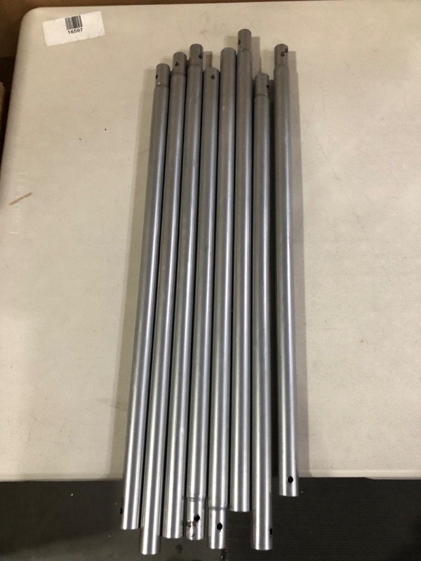 Photo 2 of 8x Metal Poles - [PARTS ONLY] 