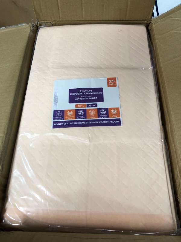 Photo 4 of *NEW** Premium Disposable Underpads 30”x36” (Packed 4x25 Case) Ultra Absorbent Chux Incontinence Bed Pads, Pet Training Pads X-Large 