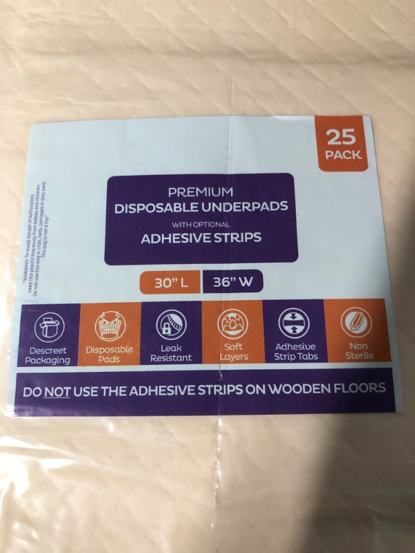 Photo 2 of *NEW** Premium Disposable Underpads 30”x36” (Packed 4x25 Case) Ultra Absorbent Chux Incontinence Bed Pads, Pet Training Pads X-Large 