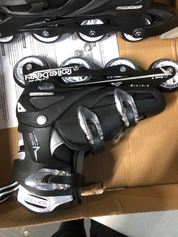 Photo 6 of *NEW* Roller Derby Vtech/Cobra Inline Skates with Adjustable Sizing, Large (6-9) Black