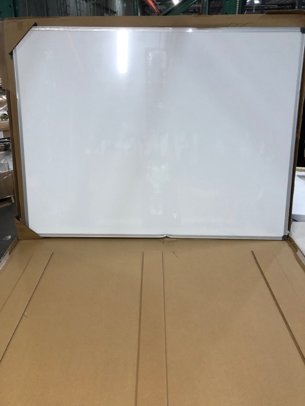 Photo 4 of AmazonBasics Magnetic Framed Dry Erase White Board, 36 x 48 inch