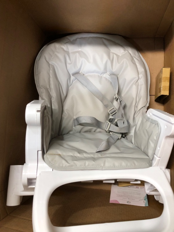 Photo 7 of *USED/SEE NOTES** Dream On Me Solid Times High Chair for Babies and Toddlers in Grey, Multiple Recline and Height Positions, Lightweight Portable Baby High Chair, 5 point Safety Harness, Easy to Clean Surface