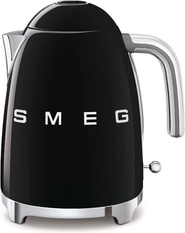 Photo 1 of **PARTS ONLY** Smeg Black Stainless Steel 50's Retro Electric Kettle