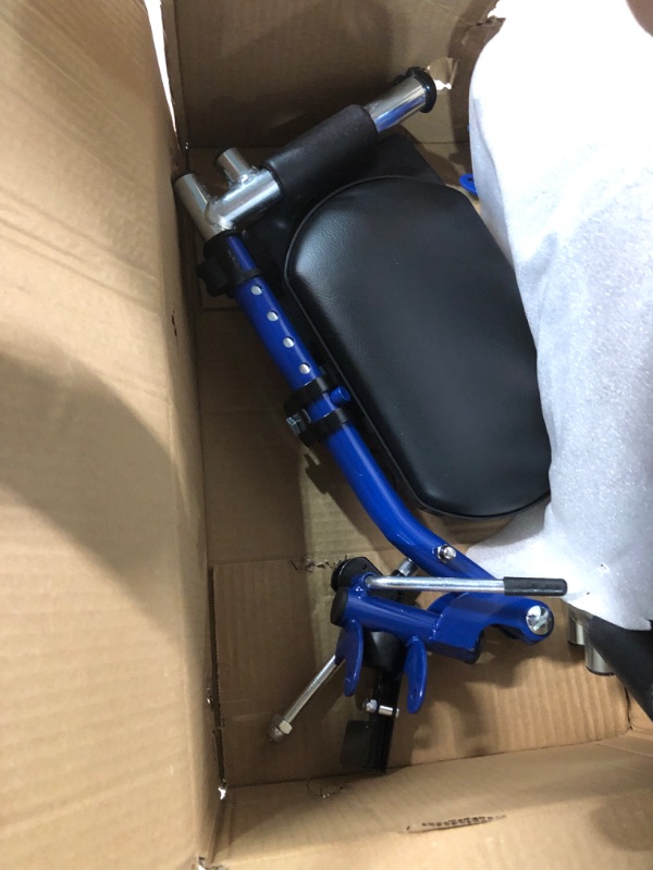Photo 1 of **BRAND NEW** Drive Medical BLS18FBD-ELR Blue Streak Lightweight Wheelchair with Swing-Away Elevating Leg Rests and Flip-Back Arms 18 Inch Elevating Leg Rests