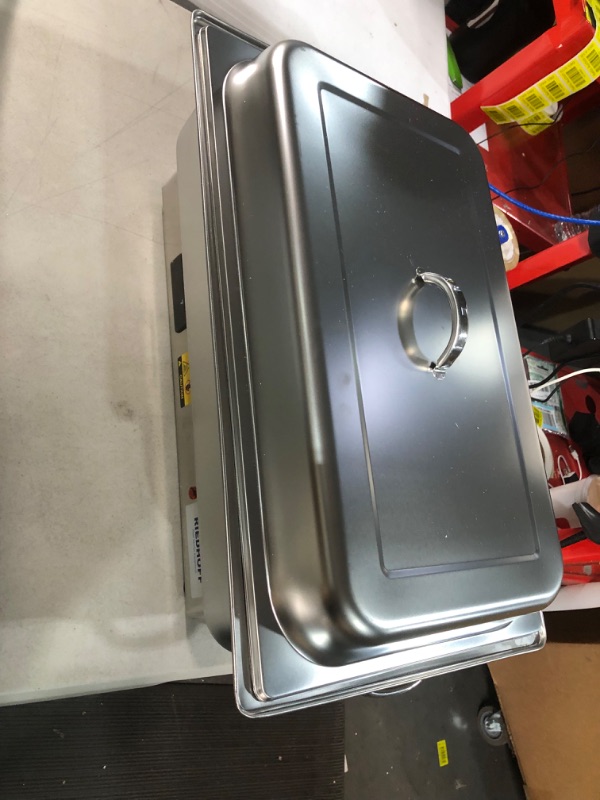 Photo 10 of *USED/SEE NOTES* RIEDHOFF 9QT Electric Chafing Dish Set with Temperature Control, Stainless Steel Chafer
