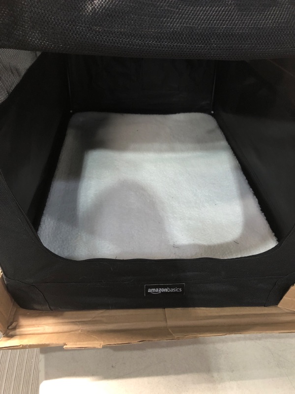 Photo 6 of *USED/SEE NOTES*AmazonBasics Premium Folding Portable Soft Pet Crate - 42‘, BLACK