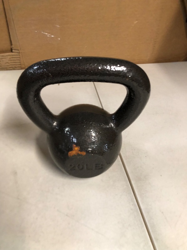 Photo 3 of AmazonBasics Cast Iron Kettlebell, 20 lb