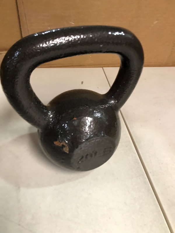 Photo 3 of AmazonBasics Cast Iron Kettlebell, 20 lb